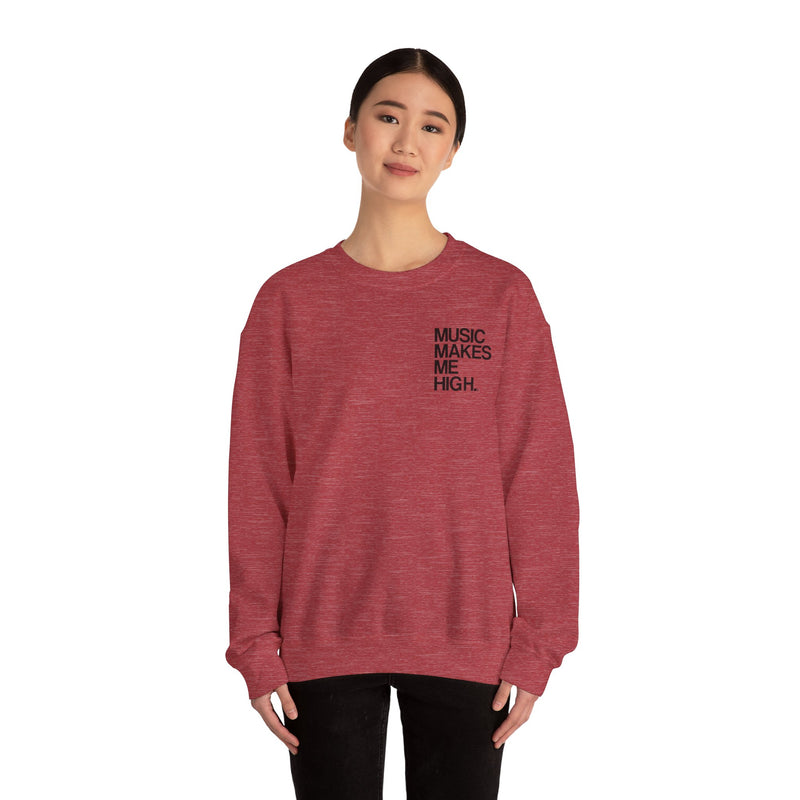 MMMH Unisex Sweatshirt: Heather Sport Scarlet Red | Black