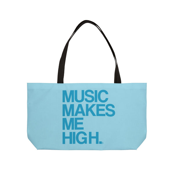 MMMH Weekender Bag (Black Handle): Light Turquoise | Turquoise