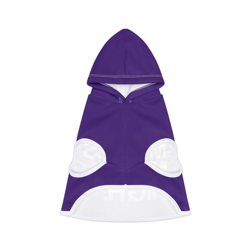 MMMH Pet Hoodie: Purple | White