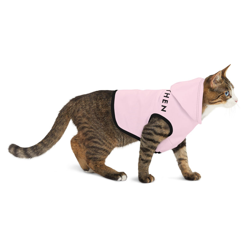 IJTT Pet Hoodie: AT Slash Black | Light Pink