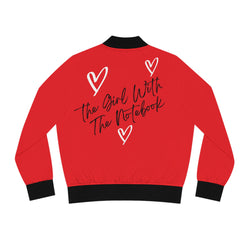 TGWTN Women's Bomber Jacket: White/Black | Red