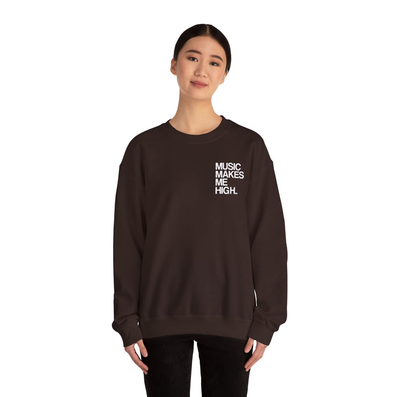 MMMH Unisex Sweatshirt: Dark Chocolate | White Lettering