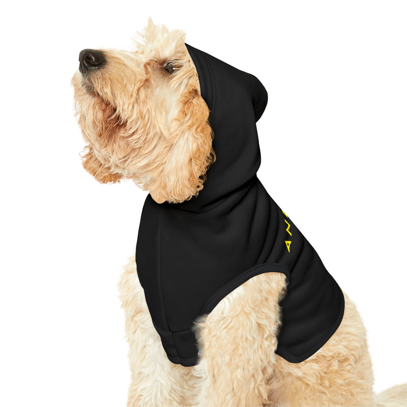 IJTT Pet Hoodie: AT Slash Yellow/White | Black