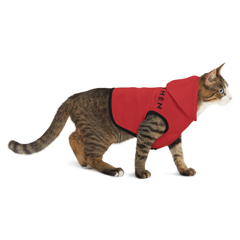 IJTT Pet Hoodie: AT Slash Black | Red