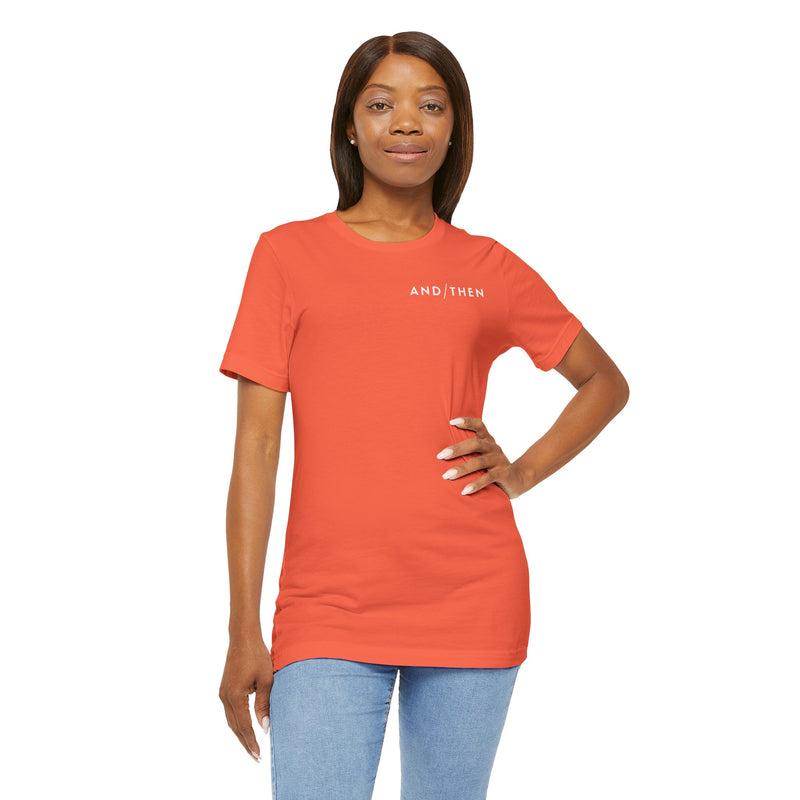 IJTT Unisex T-Shirt: AT Slash White | Coral