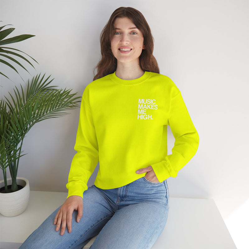 MMMH Unisex Sweatshirt: Safety Green | White