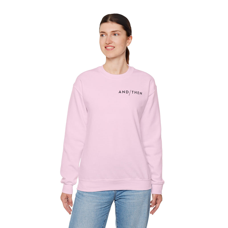 IJTT Unisex Sweatshirt: AT Slash Black | Light Pink