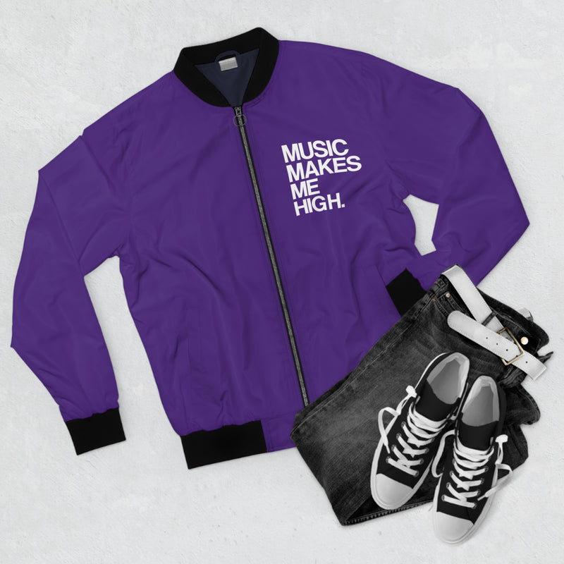 MMMH Bomber Jacket: Purple | White Lettering