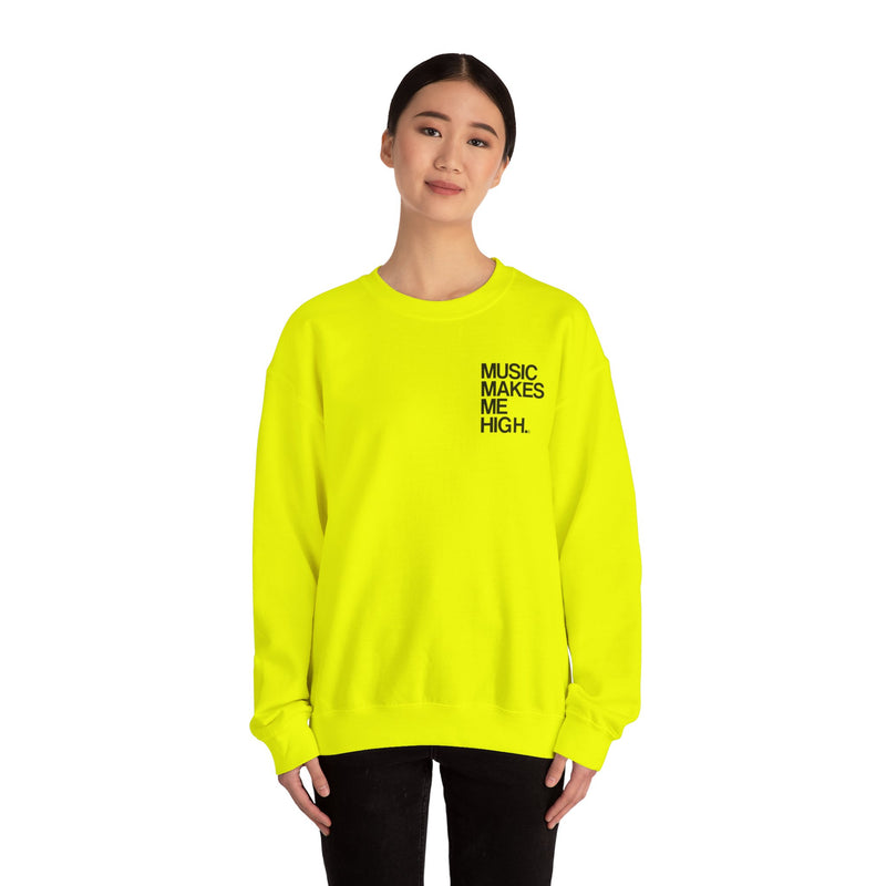 MMMH Unisex Sweatshirt: Safety Green | Black Lettering