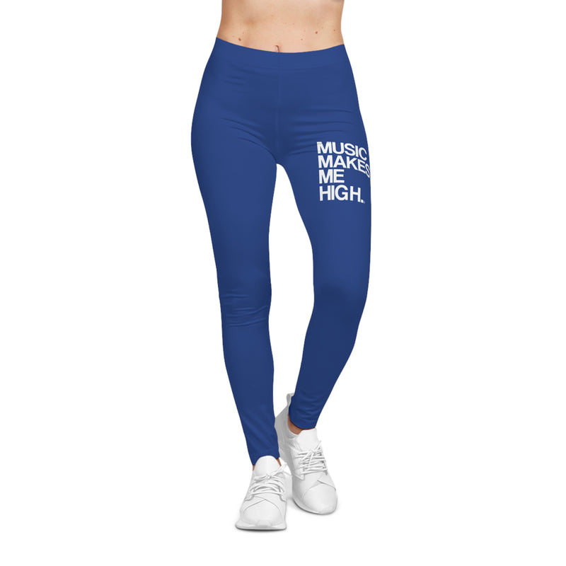 MMMH Leggings: Dark Blue | White