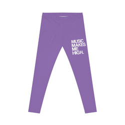 MMMH Leggings: Light Purple | White