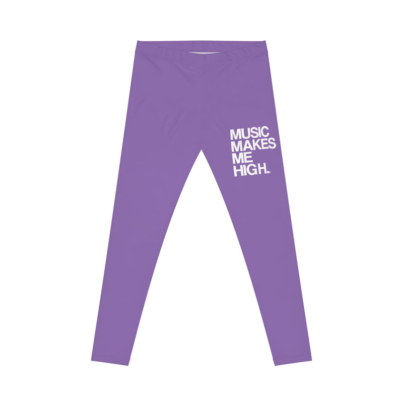 MMMH Leggings: Light Purple | White