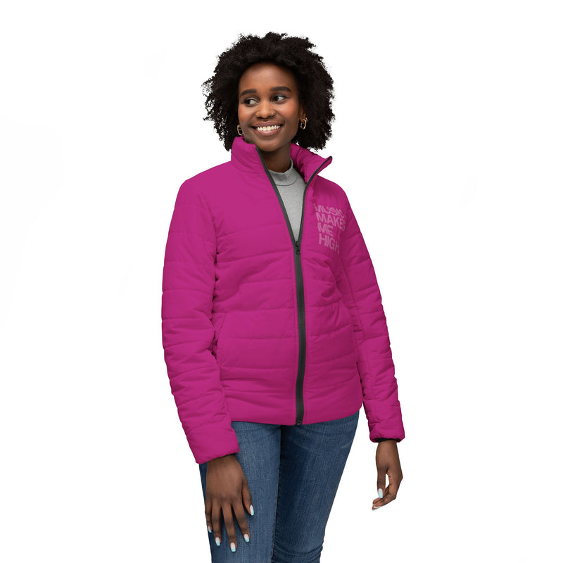 MMMH Women’s Puffer Jacket: Pink | Light Pink