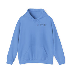 IJTT Unisex Hoodie: AT Slash Black | Carolina Blue