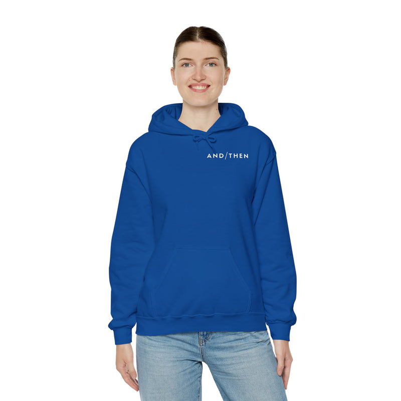 IJTT Unisex Hoodie: AT Slash White | Royal Blue