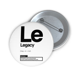 NOVL Round Pin: Legacy White | Black