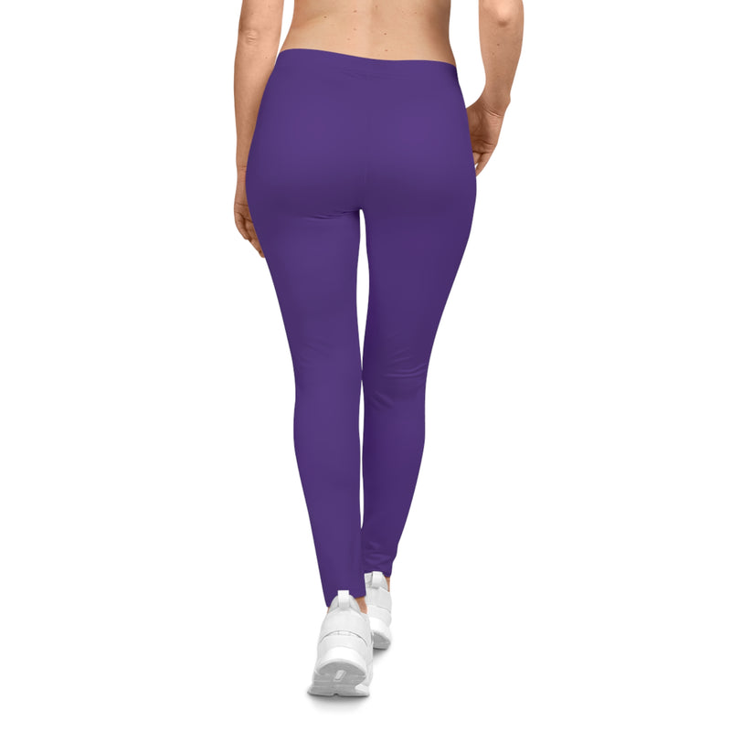 MMMH Leggings: Purple | White