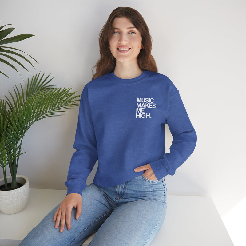 MMMH Unisex Sweatshirt: Heather Sport Royal | White