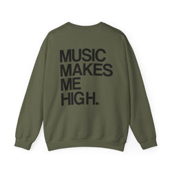 MMMH Unisex Sweatshirt: Military Green | Black Lettering