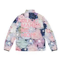 MMMH Men's Puffer Jacket: Flowers | Light Pink