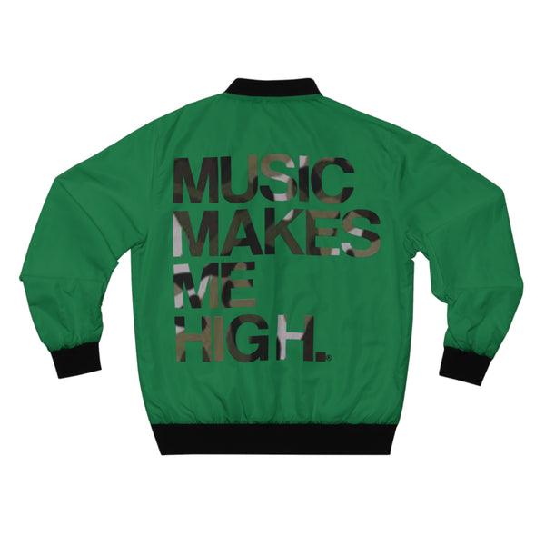 MMMH Bomber Jacket: Dark Green | Camo Lettering