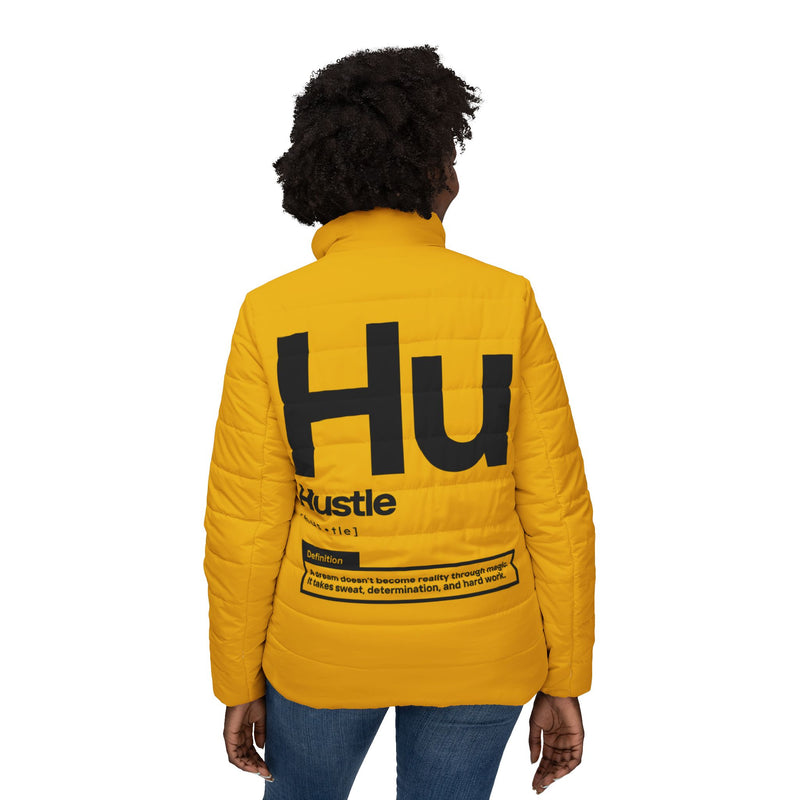 NOVL Women’s Puffer Jacket: Hustle Black | Yellow