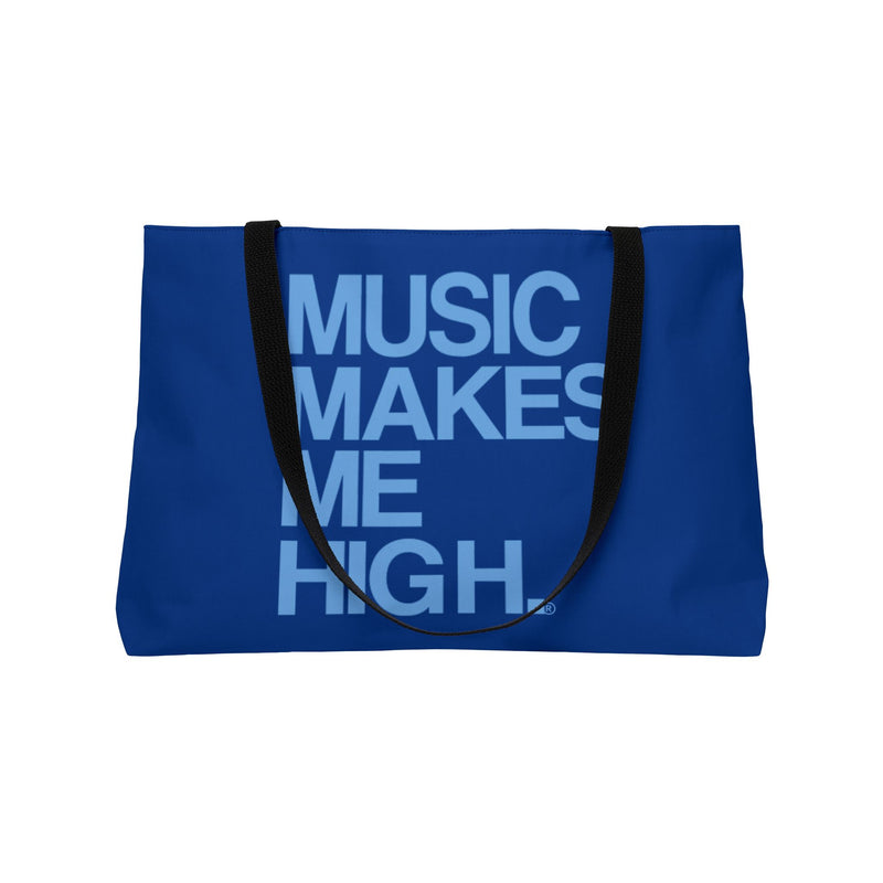 MMMH Weekender Bag (Black Handle): Dark Blue | Light Blue