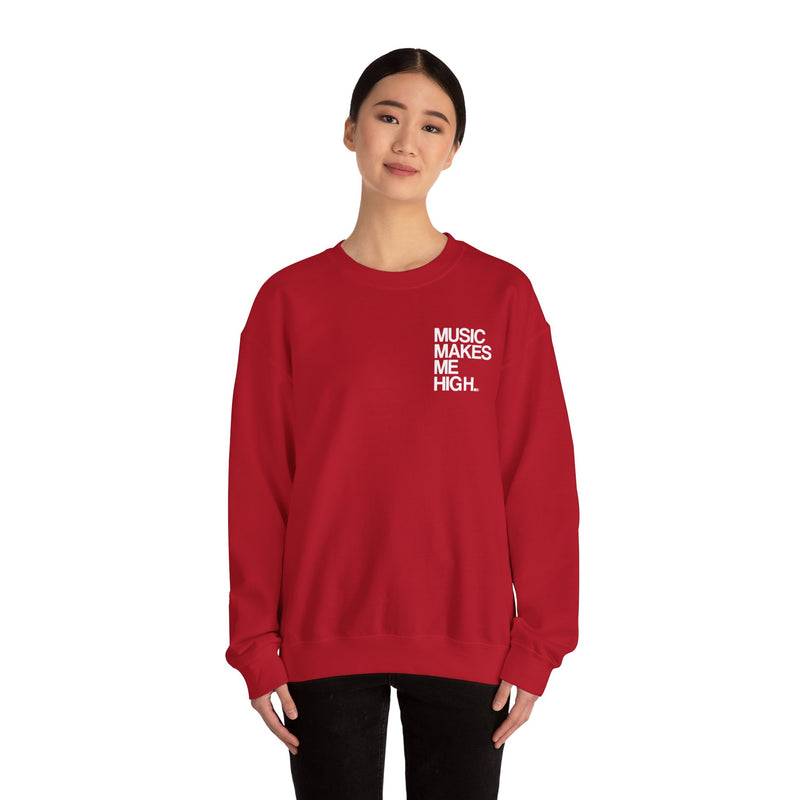 MMMH Unisex Sweatshirt: Cherry Red | White