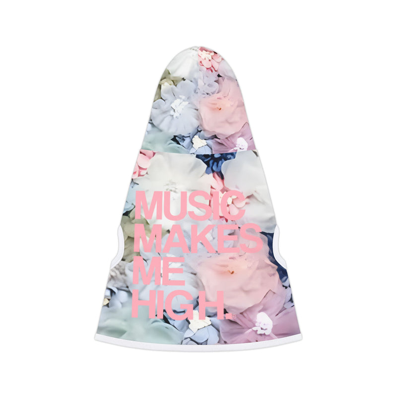 MMMH Pet Hoodie: Flowers | Light Pink