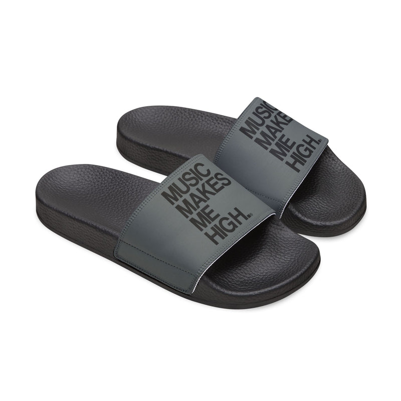 MMMH Unisex Slides: Dark Gray/Black | Black