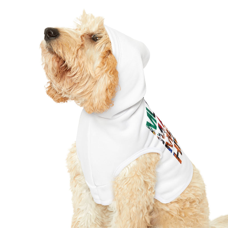 MMMH Pet Hoodie: White | Graffiti