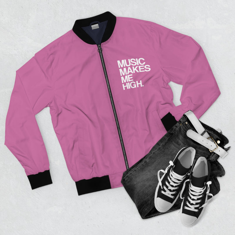 MMMH Bomber Jacket: Light Pink | White Lettering