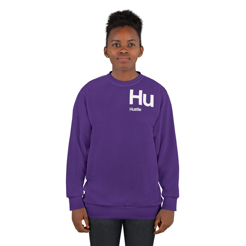 NOVL Unisex Sweatshirt: Hustle White | Purple