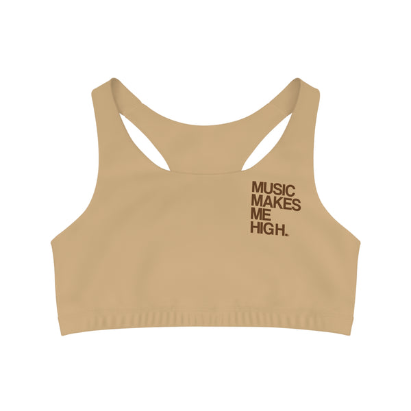 MMMH Sports Bra: Tan | Brown