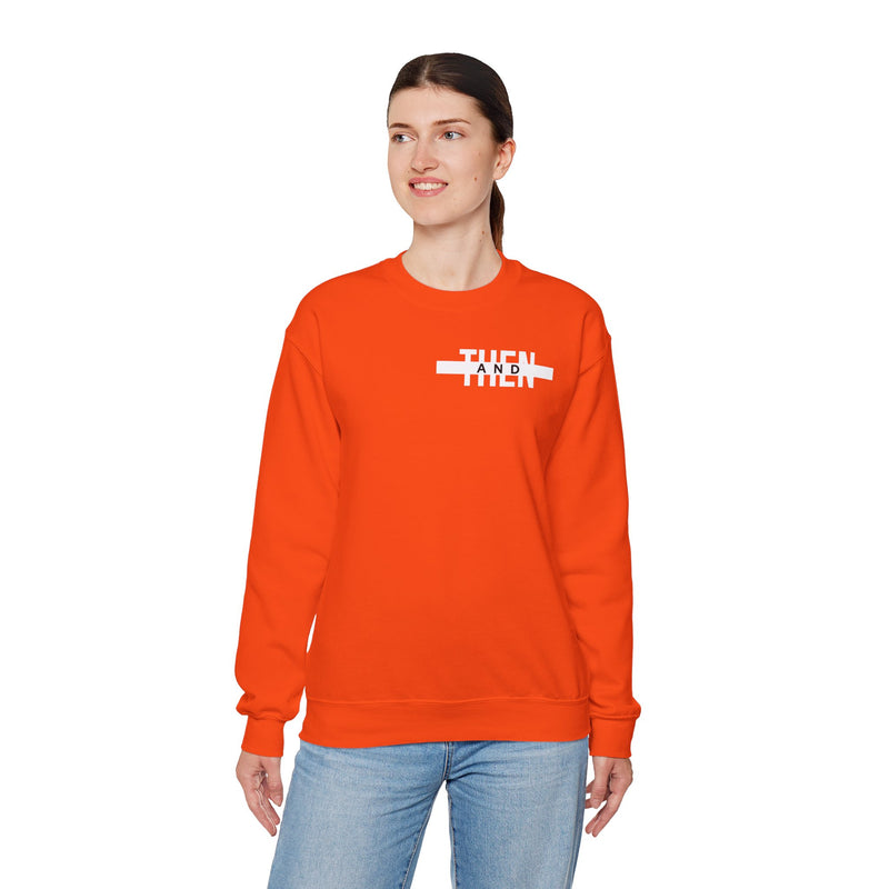 IJTT Unisex Sweatshirt: AT Strike White | Orange