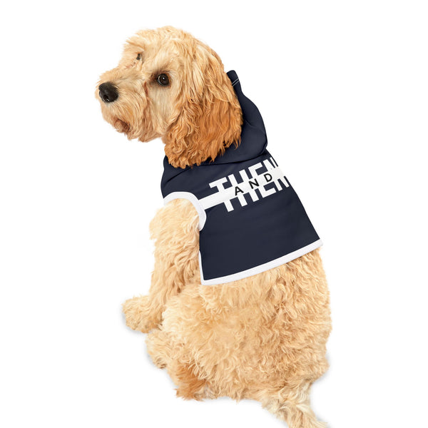 IJTT Pet Hoodie: AT Strike White | Navy