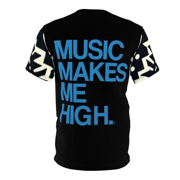 MMMH Unisex T-Shirt: Black Abstract/Black | Blue