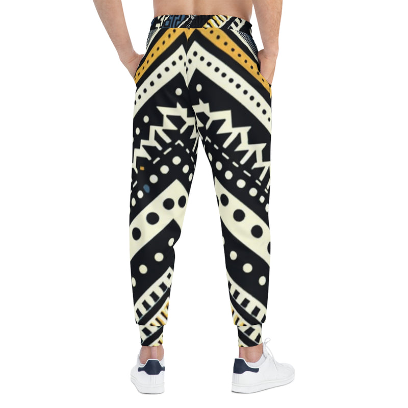 MMMH Unisex Joggers: Black Abstract | Blue