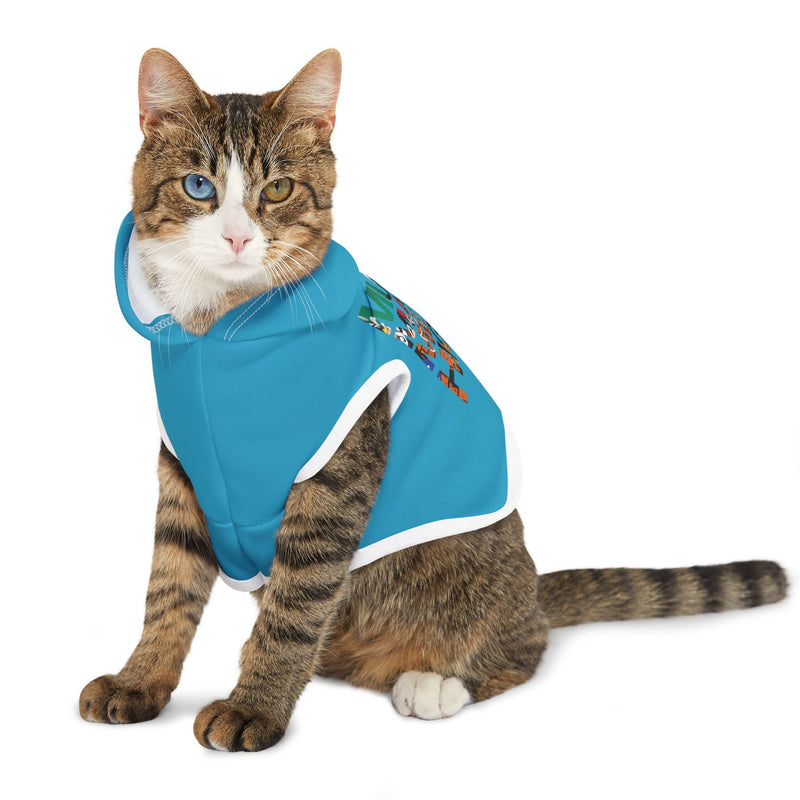 MMMH Pet Hoodie: Turquoise | Graffiti