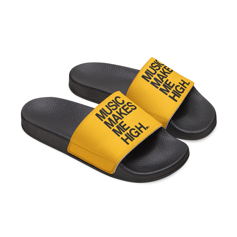 MMMH Unisex Slides: Yellow/Black | Black