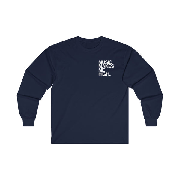 MMMH Unisex Long Sleeve Tee: Navy | White