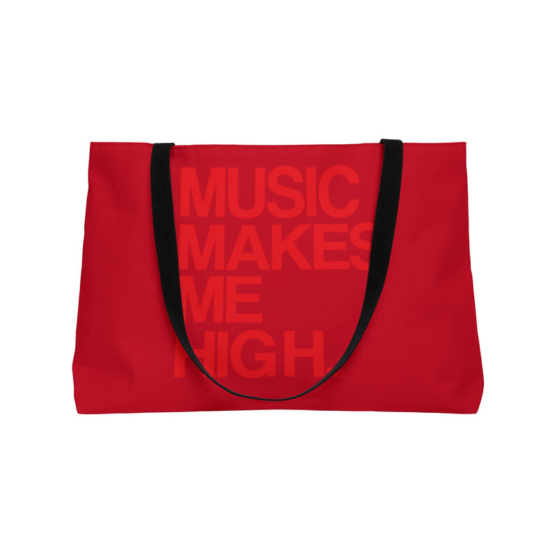 MMMH Weekender Bag (Black Handle): Dark Red | Red