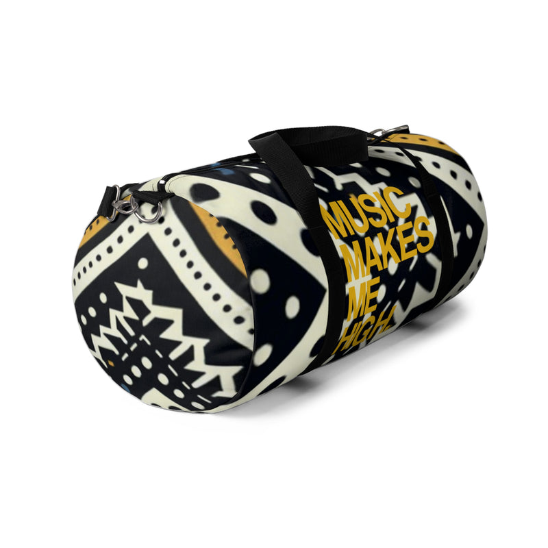 MMMH Duffel Bag: Black Abstract | Yellow