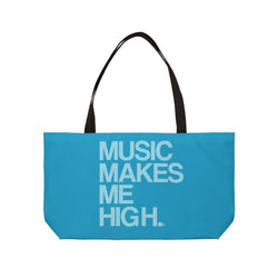 MMMH Weekender Bag (Black Handle): Turquoise | Light Turquoise