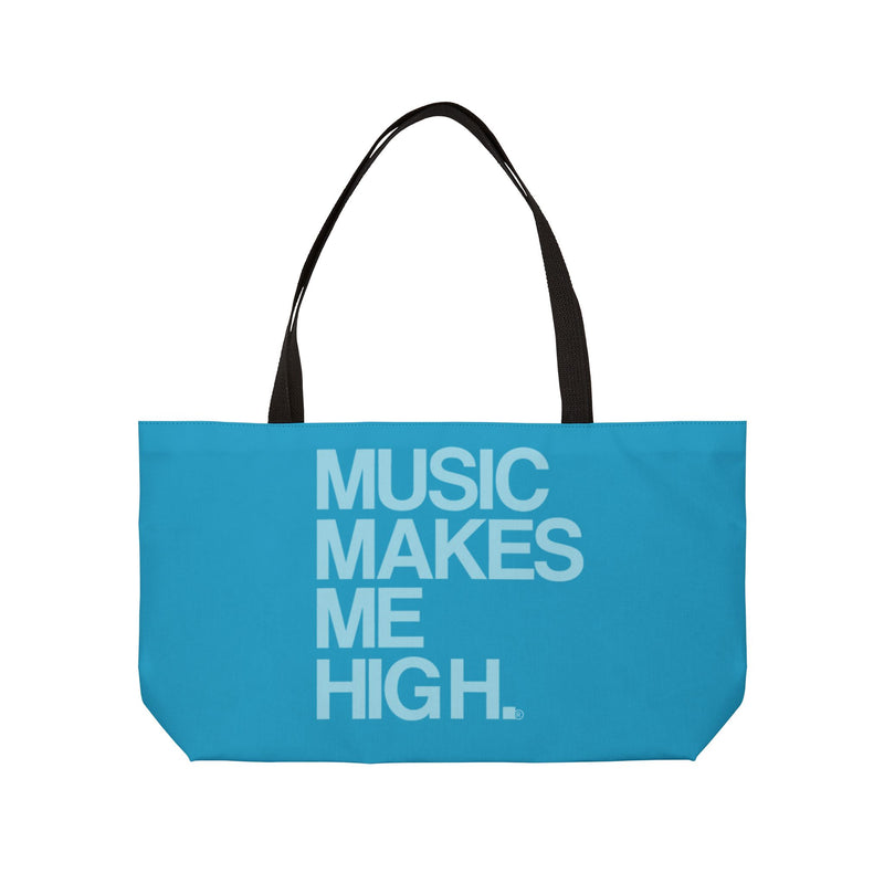 MMMH Weekender Bag (Black Handle): Turquoise | Light Turquoise