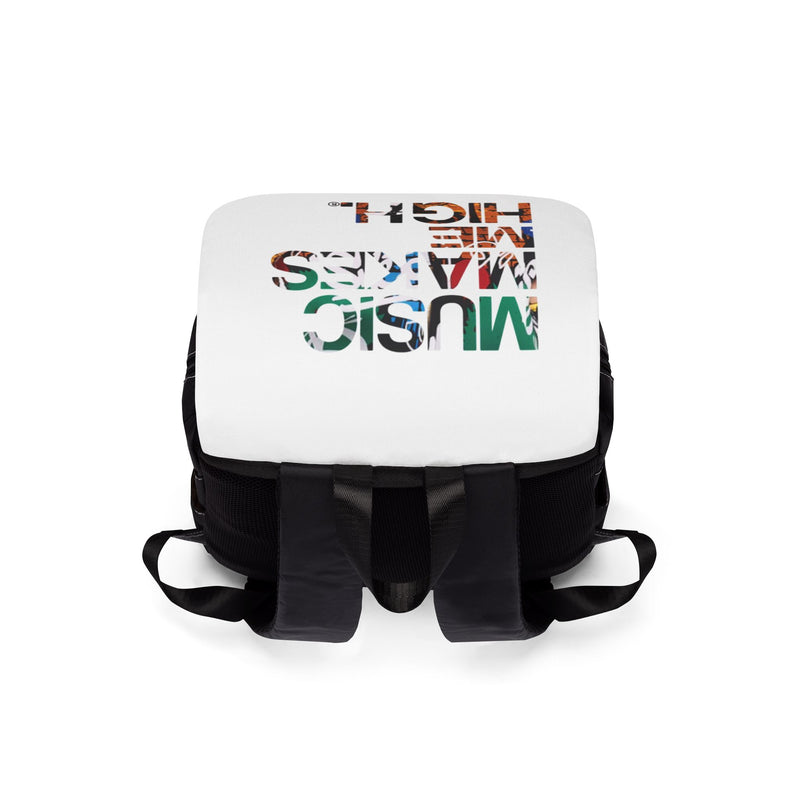 MMMH Backpack: White | Graffiti