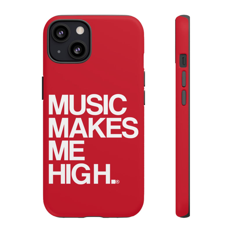 MMMH Classic Phone Case: Dark Red | White