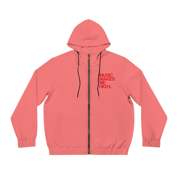 MMMH Unisex Zip Hoodie: Light Red | Red