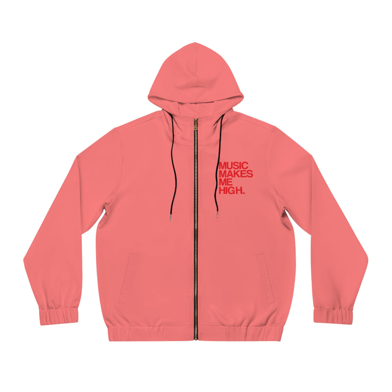 MMMH Unisex Zip Hoodie: Light Red | Red