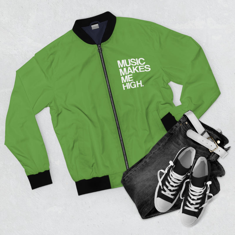 MMMH Bomber Jacket: Green | White Lettering